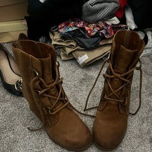 Sorel wedge booties. Never worn.